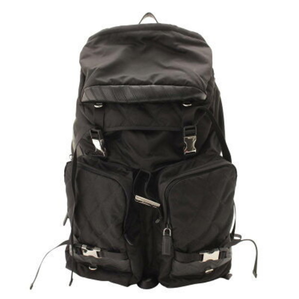 Prada Nylon Drawstring Backpack Rucksack Black - image 1